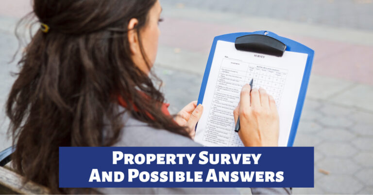 Property Survey And Possible Answers